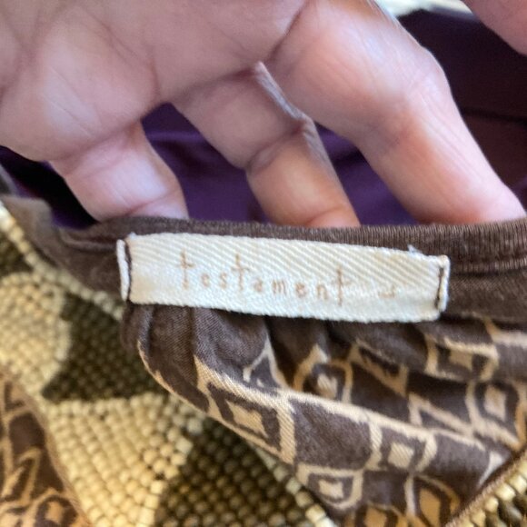 121 Testament Beaded Neckline Top Size L - Picture 14 of 15